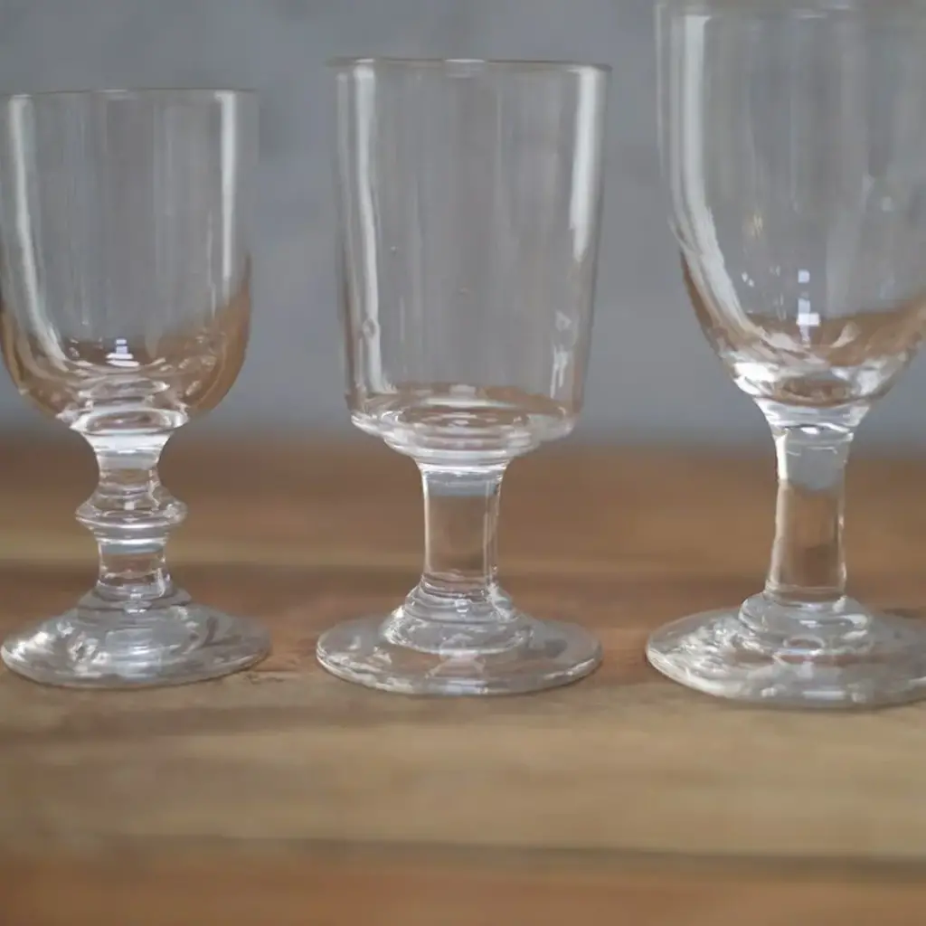 アンティークビストログラス 手吹きの小さなワイングラス フランス 19世紀/アンティーク食器1