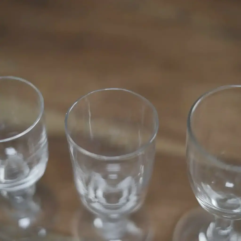 アンティークビストログラス 手吹きの小さなワイングラス フランス 19世紀/アンティーク食器3