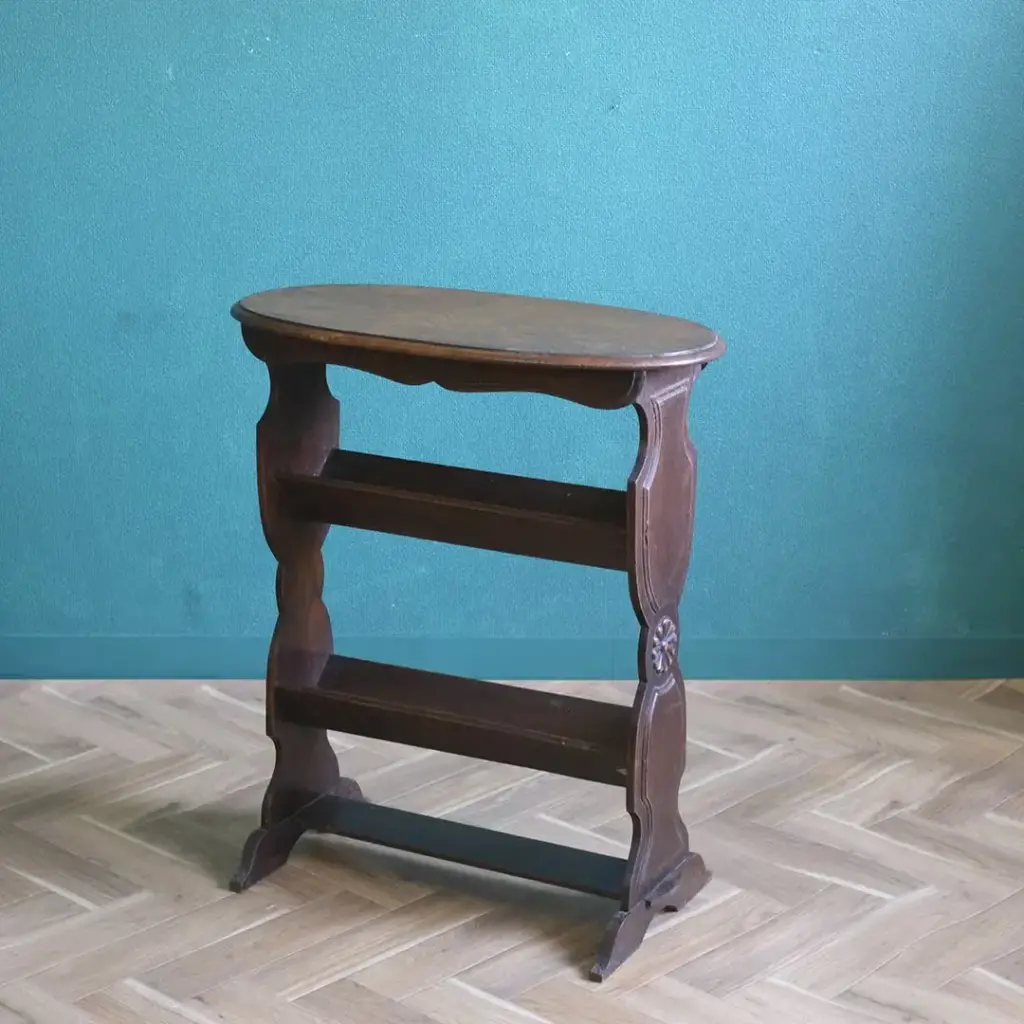 アンティーク マガジンラックテーブル イギリス オーク材 アンティーク家具2