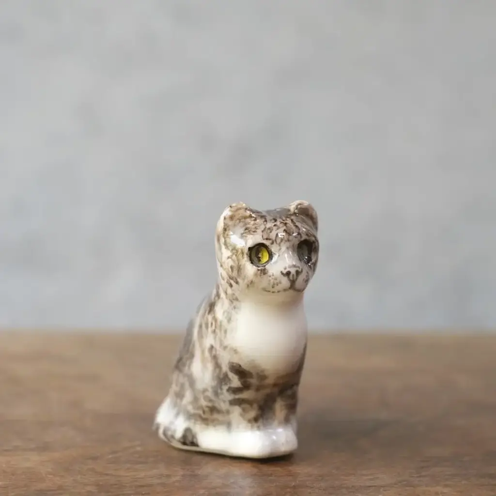 ヴィンテージ ウィンスタンレーキャット ケンジントンキャット キジ白 ミニ イギリス 陶芸作家Jenny Winstanley 置物
