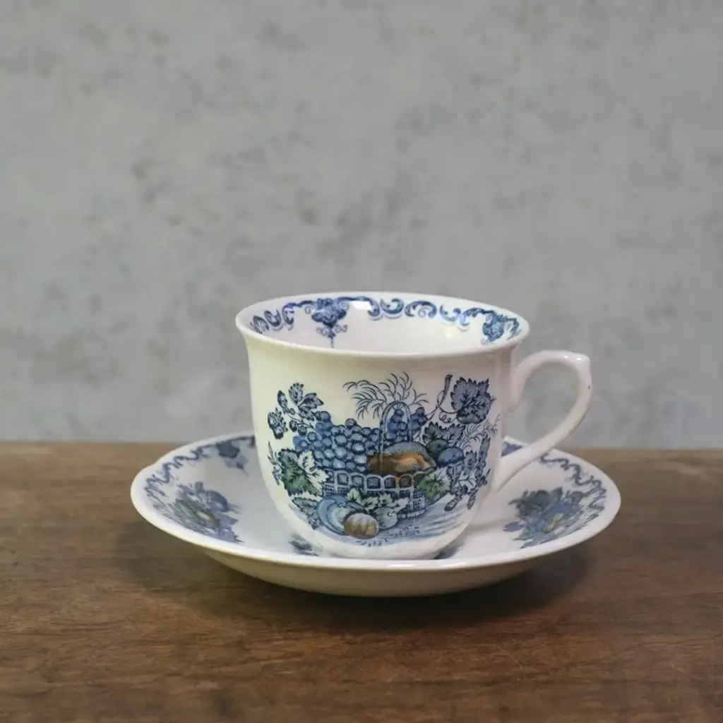 アンティークティーカップ&ソーサ MASON メイソン Fruit Basket イギリス アンティーク食器
