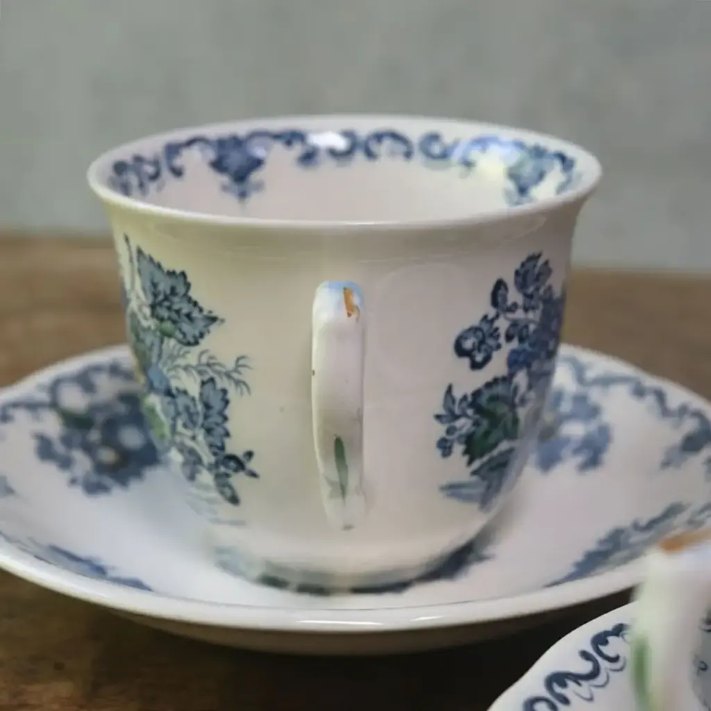 アンティークティーカップ&ソーサ MASON メイソン Fruit Basket イギリス アンティーク食器1