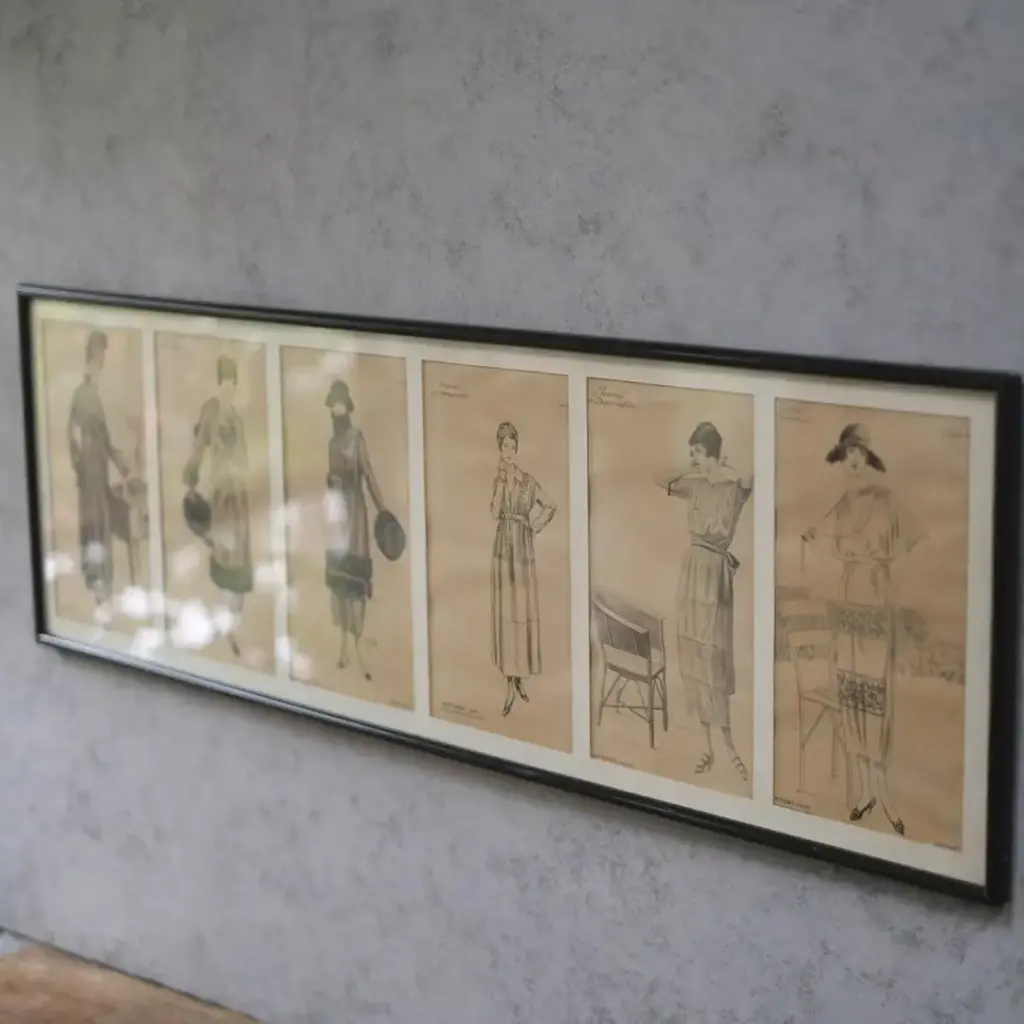 アンティーク リトグラフピクチャー ファッション フランス Journal des Demoiselles （ジョルナル・デ・デモワゼル) B アンティーク雑貨12