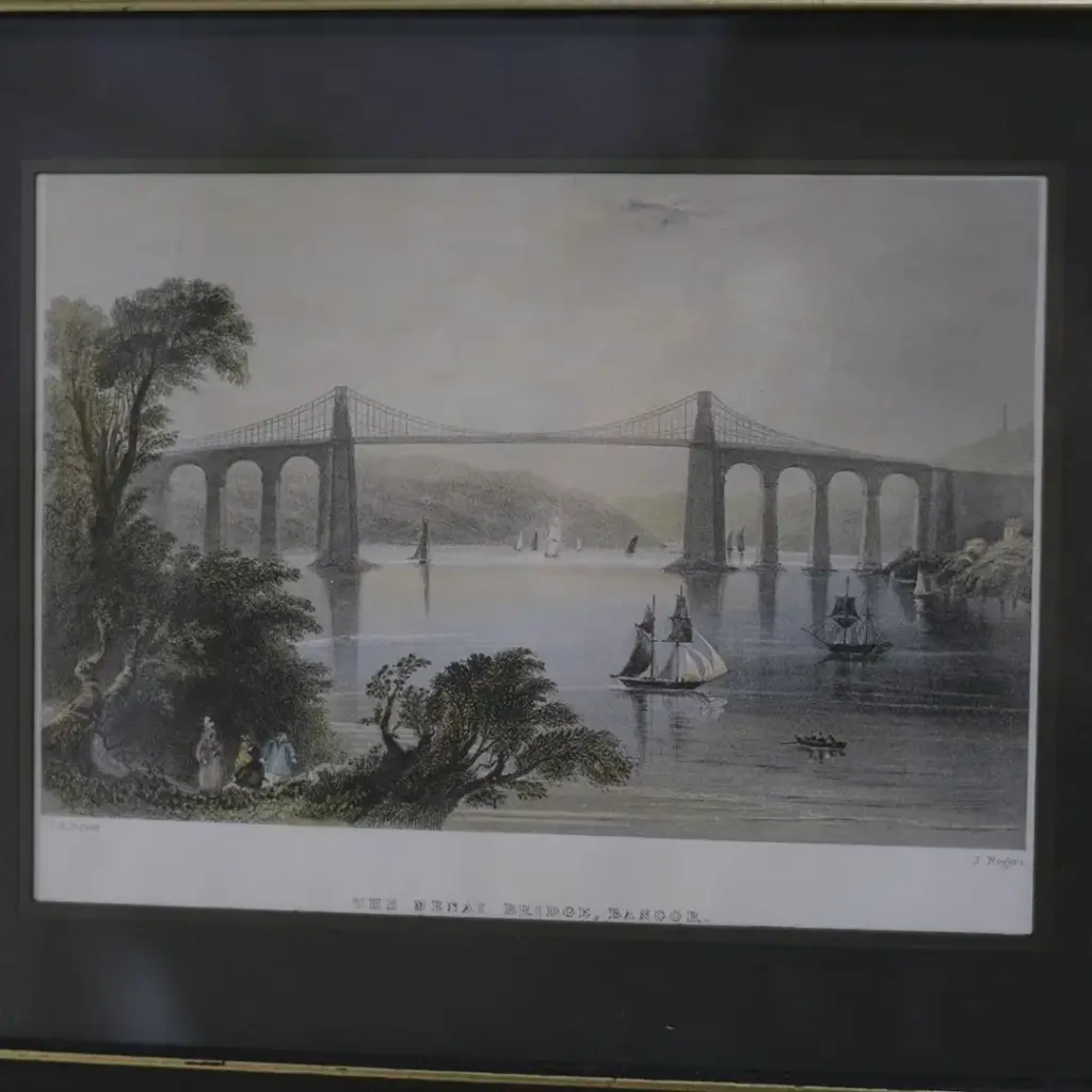 アンティークリトグラフピクチャー イギリス 鋼版画 アンティーク雑貨3