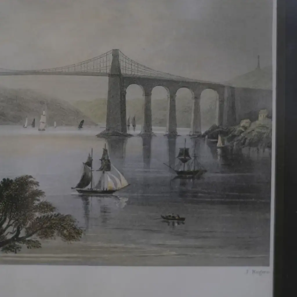 アンティークリトグラフピクチャー イギリス 鋼版画 アンティーク雑貨4