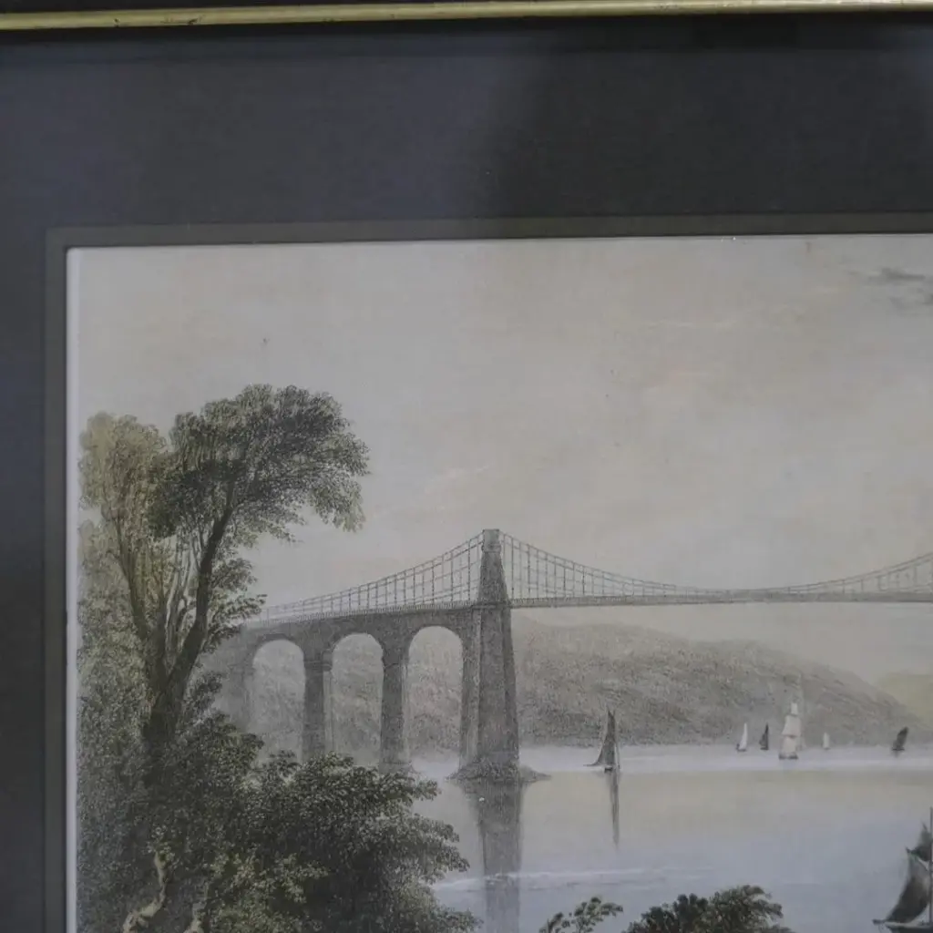 アンティークリトグラフピクチャー イギリス 鋼版画 アンティーク雑貨5