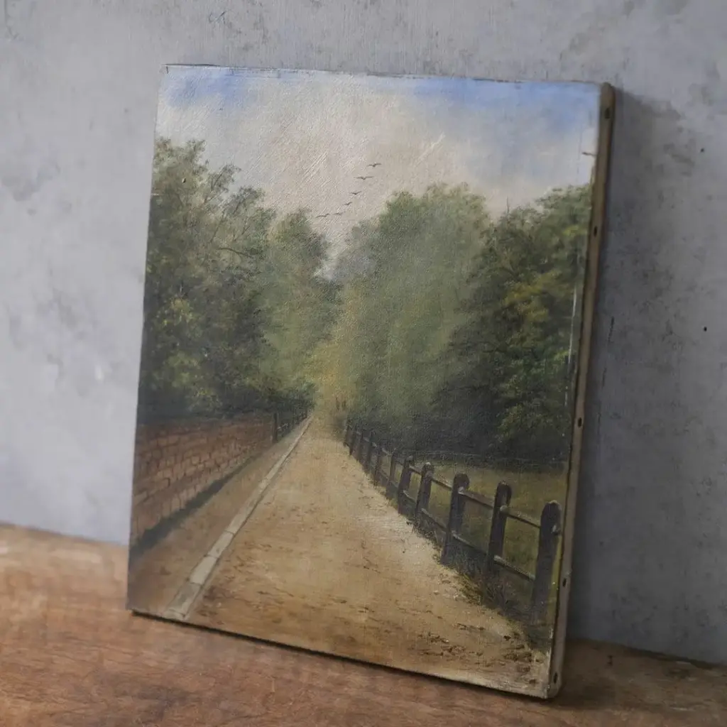 アンティークオイルペイントピクチャー 油絵 イギリス アンティーク絵