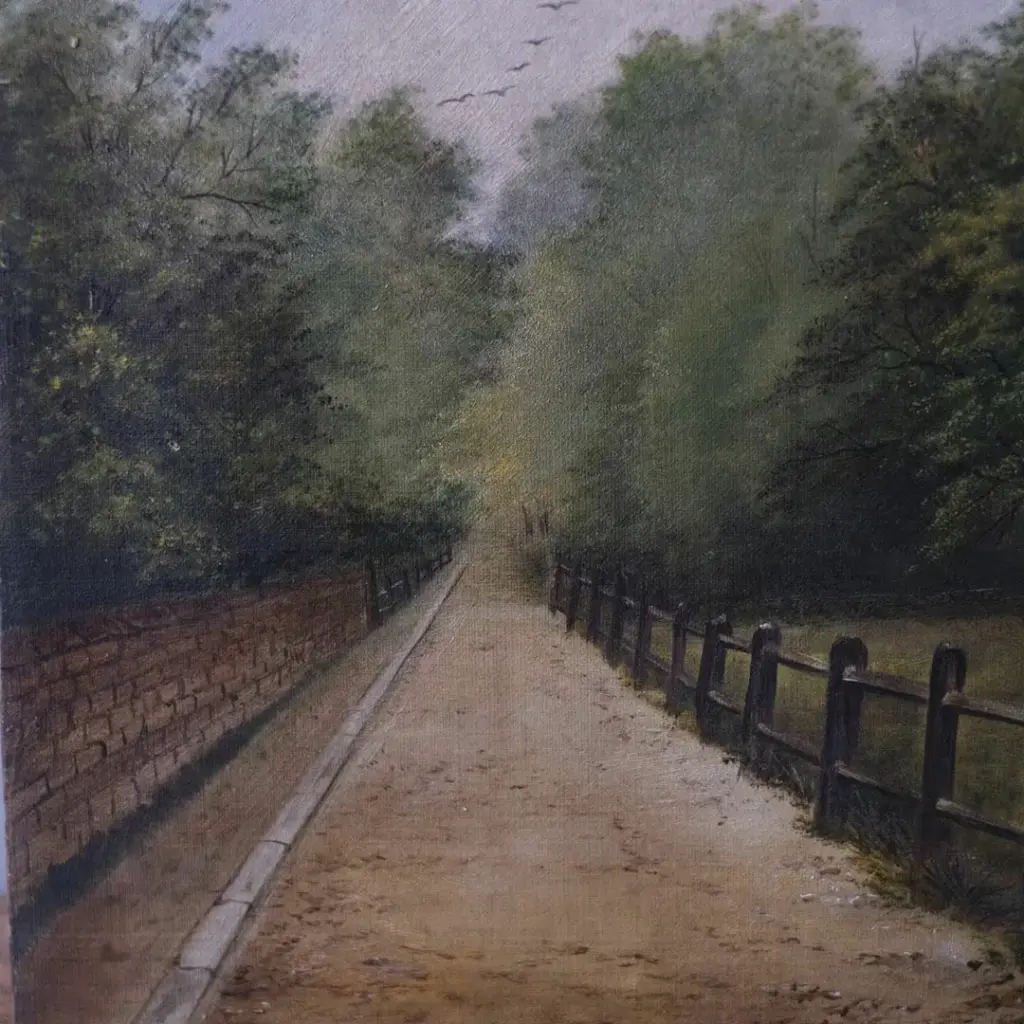 アンティークオイルペイントピクチャー 油絵 イギリス アンティーク絵1