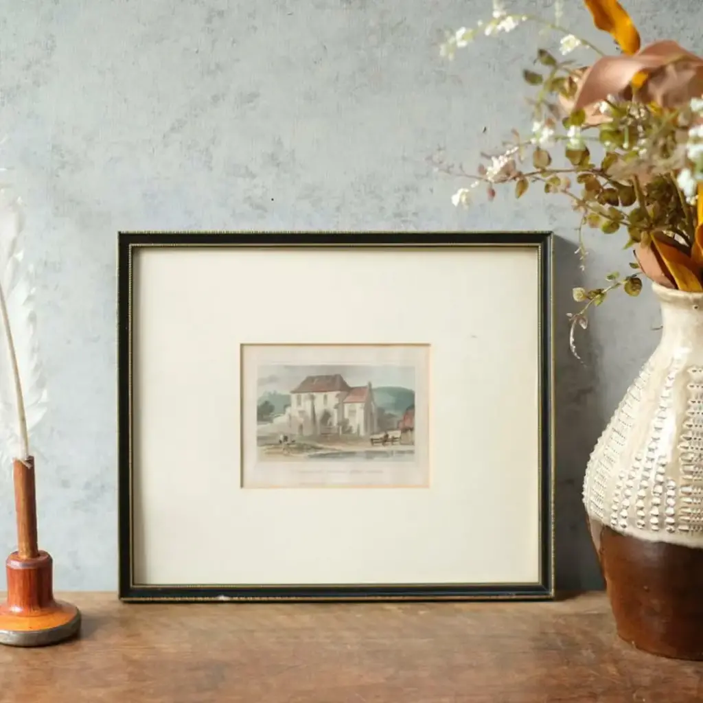 アンティークピクチャー リトグラフ St Martin’s Priory 修道院 絵 イギリス アンティーク雑貨2