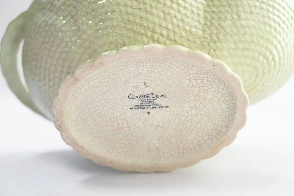 アンティーク ハンドペイントパンチボウル イギリス Carlton ware バルボティーヌ/アンティーク食器4