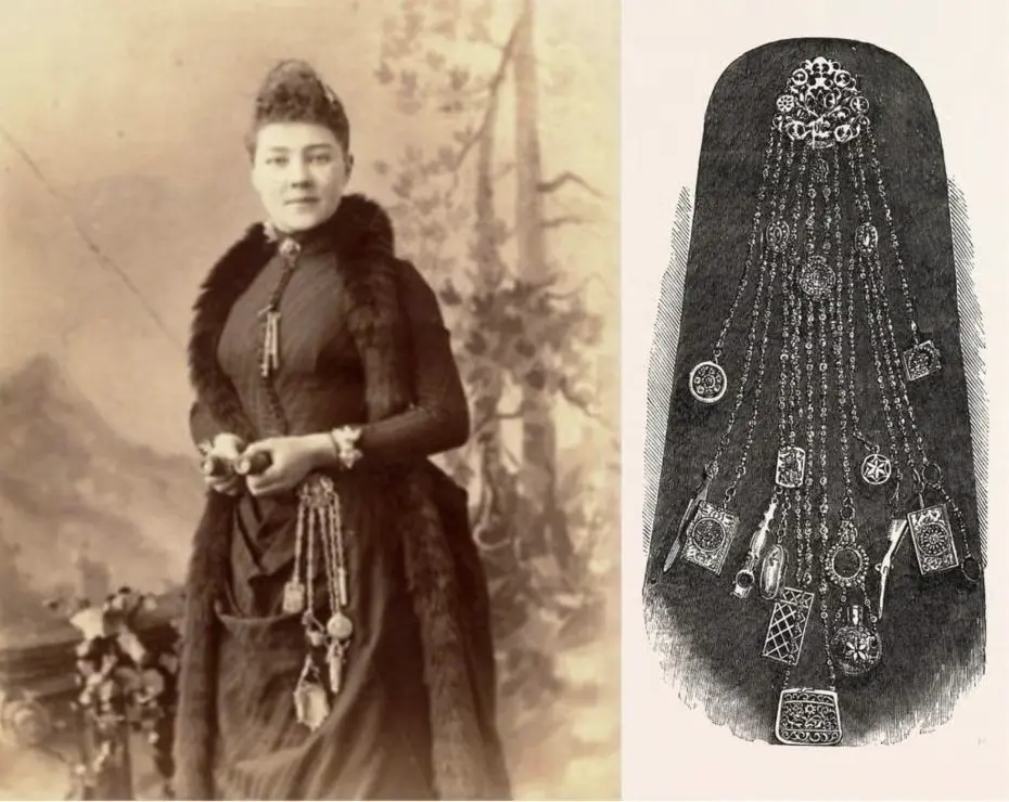 アンティーク シャトレーンコインパース アンティーク雑貨3