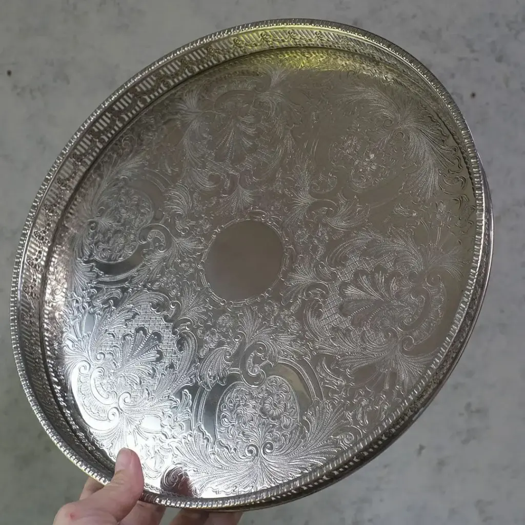 ヴィンテージ シルバープレートトレイ お盆 アメリカ TOWLE（トウル）1