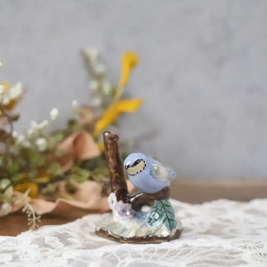 ヴィンテージフィギリン ラフな鳥の置物　W.F.ENG WeetmanFigures 陶器製 イギリス ヴィンテージ雑貨
