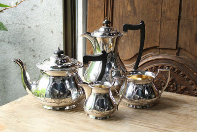 アンティークシルバープレートティーポットvictorian アンティーク食器