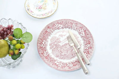 アンティーク 皿 Barratts of Staffordshire Ltd “OLD CASTL” トゥワルドジュイ ディナープレート/アンティーク食器