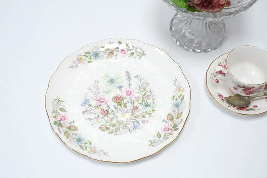 ヴィンテージAYNSLEY 26cmプレート WILD TUDOR ワイルドチューダー 大皿