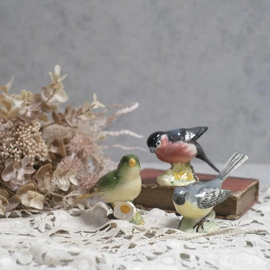 ヴィンテージフィギュリン BESWICK WREN 鳥の置物 ピーターラビット陶製フィギュアで有名なイギリスのベスウィック社製