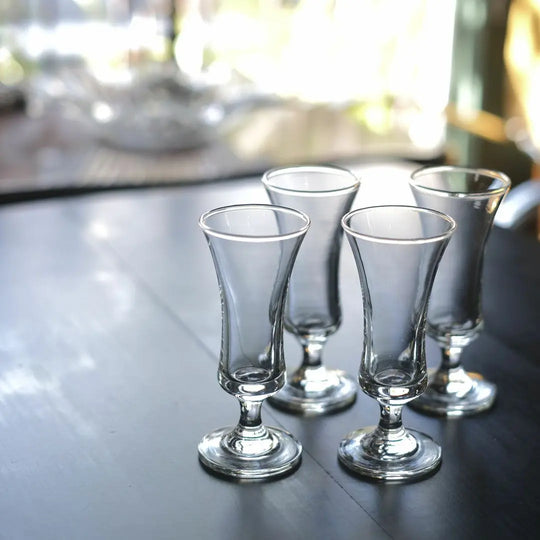 ヴィンテージアペリティフグラス フランス 食前酒グラス 吹きガラス