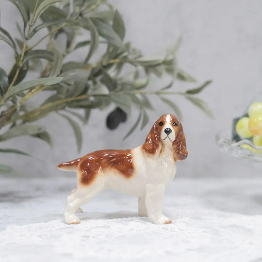 ヴィンテージフィギュリン犬 陶器オブジェ イギリス 置物