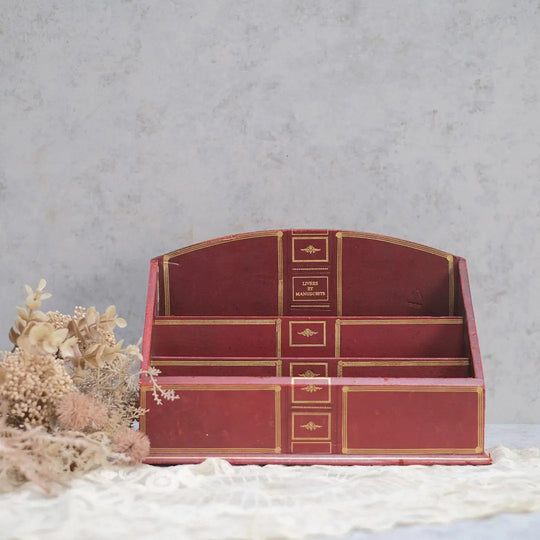 ヴィンテージレターボックス フランス Livres et manuscrits 図書館