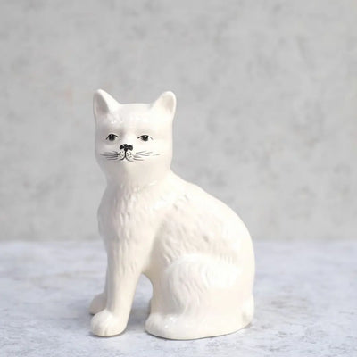 ヴィンテージ フィギュリン 猫の置物 イギリス マン島 RUSHTON POTTERY