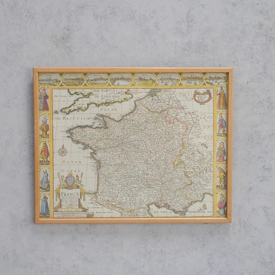 ヴィンテージ マップピクチャー 地図 絵 イギリス