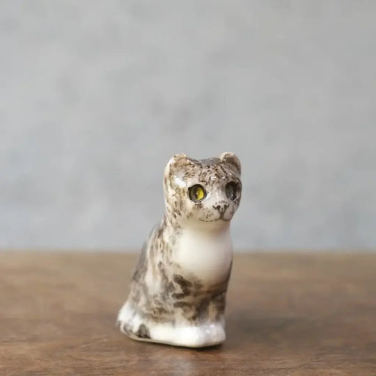 ヴィンテージ ウィンスタンレーキャット ケンジントンキャット キジ白 ミニ イギリス 陶芸作家Jenny Winstanley 置物 ヴィンテージ雑貨