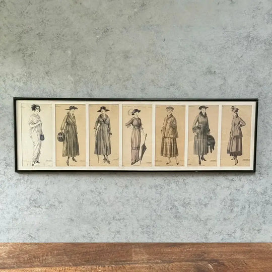 アンティーク リトグラフピクチャー ファッション フランス Journal des Demoiselles （ジョルナル・デ・デモワゼル) B アンティーク雑貨