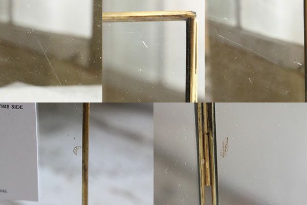 ガラスと真鍮の写真立てダメージ6
