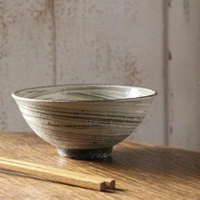 岡泰造 刷毛目飯碗 ごはん茶碗 作家の器 瀬戸焼 和食器5