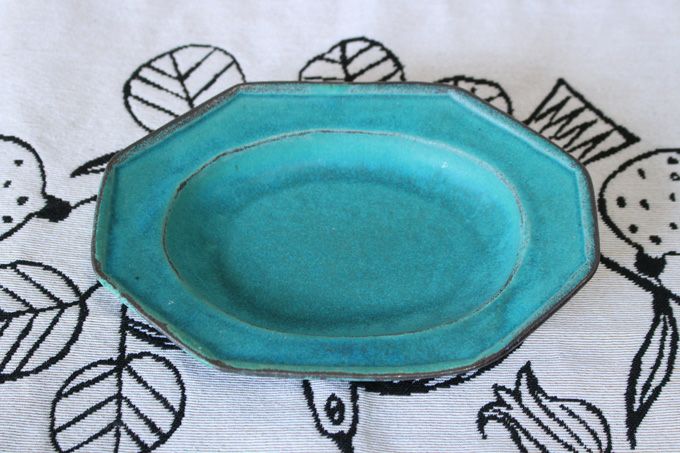 益子焼・やさしいうつわ オクトゴナル/八角形皿 取皿 ３色展開 わかさま陶芸 若林健吾