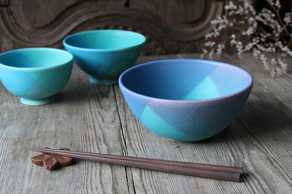 飯沼耕市の色彩碧釉シリーズの器6