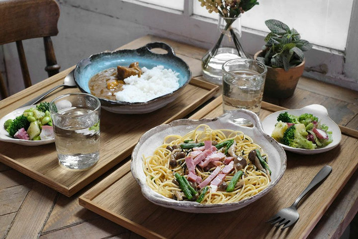 美濃焼 手付きパスタ皿 カレー、煮物やサラダなどに 食器 うつわ の