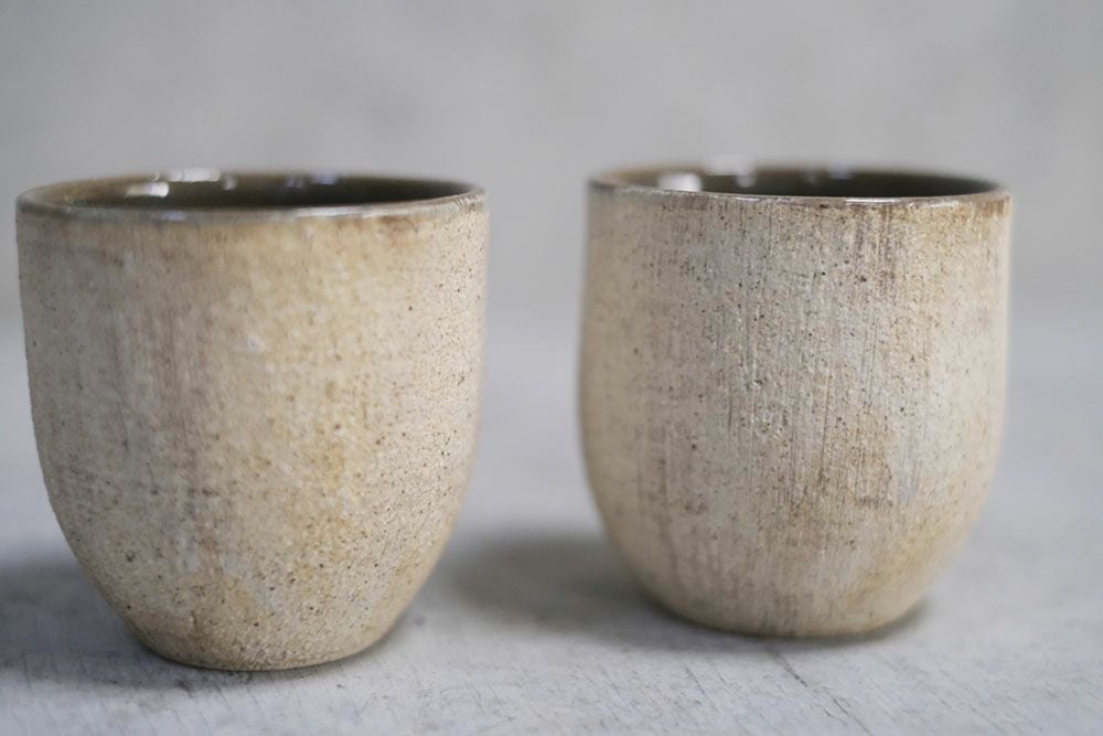 笠間焼・横田篤徳　くみだし/作家のうつわ 和食器 CRAFT BORO×BORO 湯呑み2