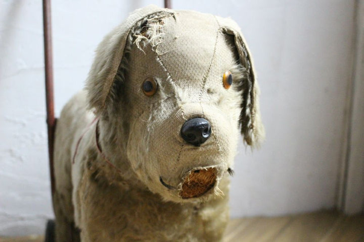 アンティーク犬の手押し車顔１5