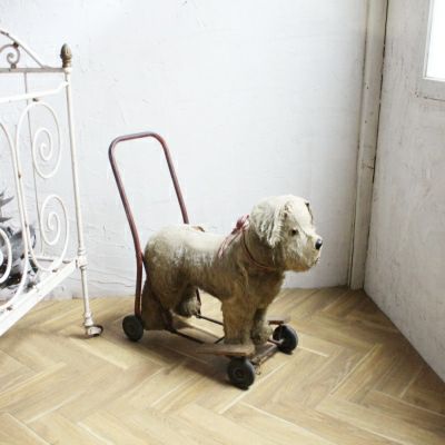 イギリス製アンティーク犬の手押し車13