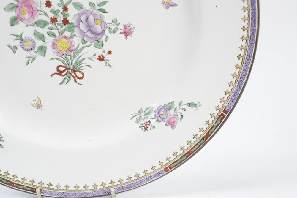 アンティークプレート SPODE COPELAND花と蝶14