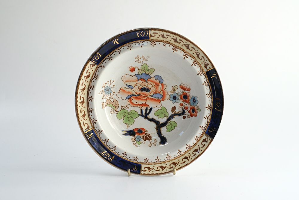 アンティークデザートボウルLosol Ware Keeling & Co Burslem England上海1