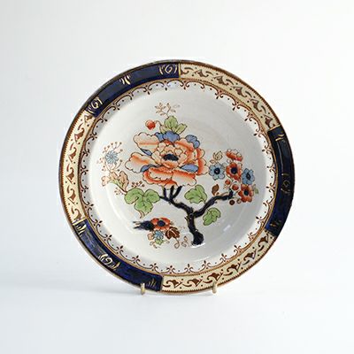 イギリス製アンティークデザートボウルLosol Ware Keeling & Co Burslem England9