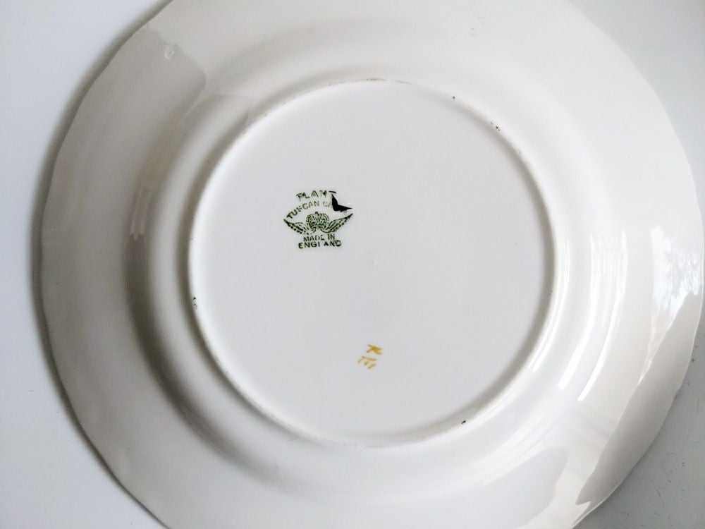 ヴィンテージティーカップトリオ TUSCAN PLANTバックスタンプ10