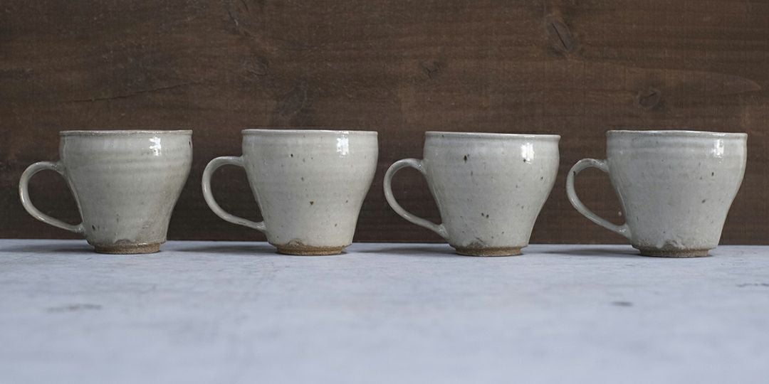 岡泰造 ワラ灰釉マグカップ 作家の器 瀬戸焼 和食器