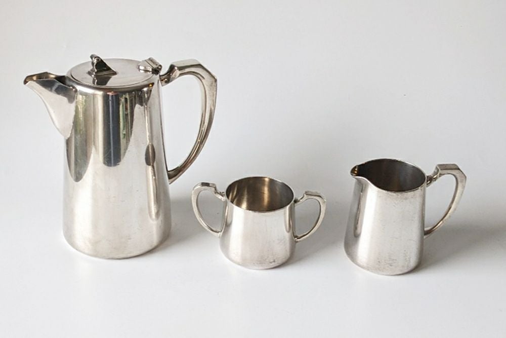アンティークシルバープレートティーセット Mappin&webb3セット1