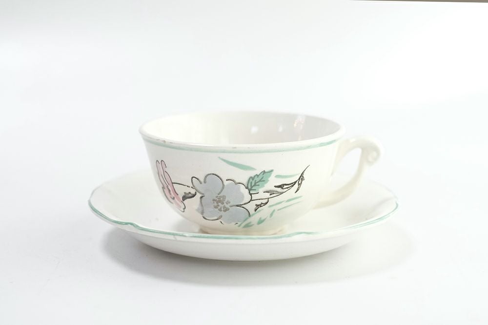かわいいヴィンテージ ティーカップ St Amand semi-vitrかわいい1