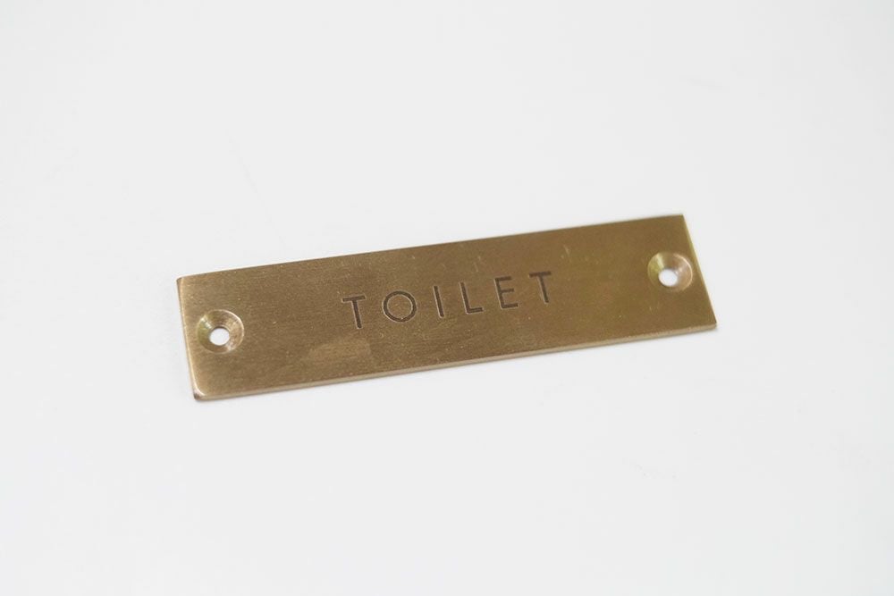 トイレのサインプレートゴールド4
