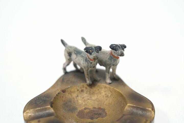 アンティーク 灰皿 犬モチーフ65