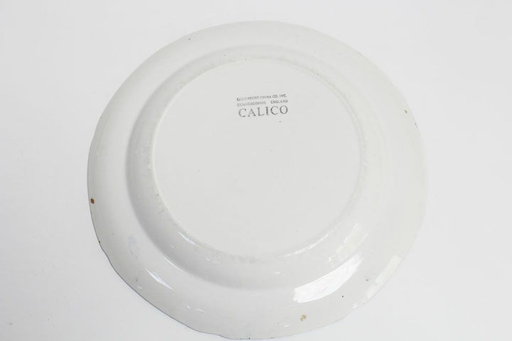 ヴィンテー皿イギリス青花柄CALICO55