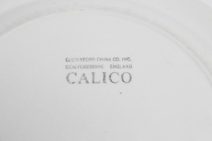 ヴィンテー皿イギリス青花柄CALICO66