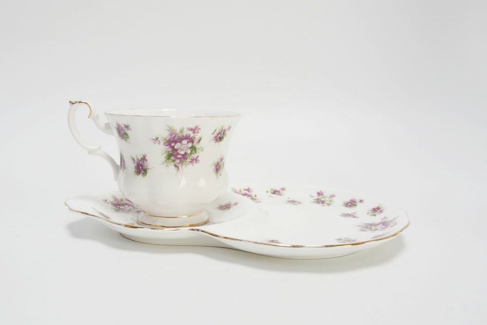 ヴィンテージROYAL ALBERT(ロイヤルアルバート)カップ＆ソーサ Sweet violet イギリス バイオレット 菫11