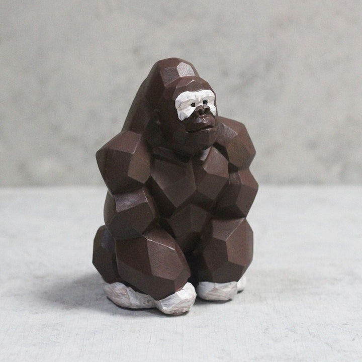 SUORA MONEY BANK(マネーバンク) 貯金箱 ゴリラ 木目調4