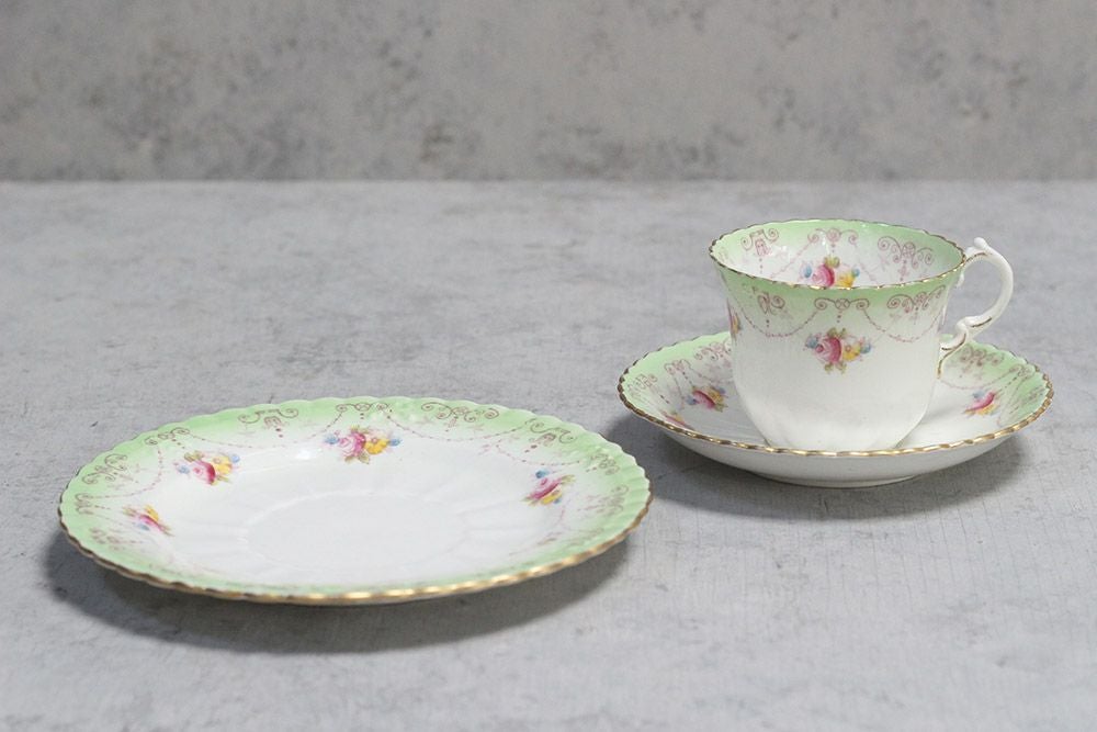 アンティークティーカップトリオ イギリス ROYAL ALBERT CROWN CHINA11